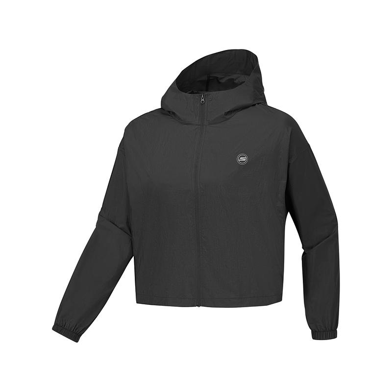 Skechers Casual Comfortable Loose Lightweight Jacket Women jackets Carbon-Black P225W116-0018 S
