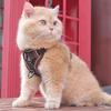 Reflective Trim Cat Harness Leash Set Vest Style Reflective Cat Harness  Pets Supplies