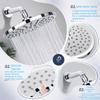 Premium Material Round Shower Head 8 Inch Round Concealed Mount Showerhead  Sanitary Scenarios