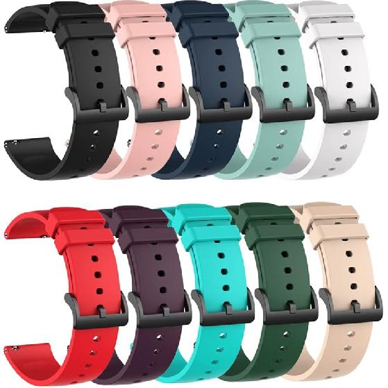 Bands Compatible with RUXINGX G62/Jacoosa K62/QONBINK L70/Puqo T80/Soudorv T70/Kuizil T70/Matast T60/uaue T60 Smart Watch Bands, 22mm Replacement