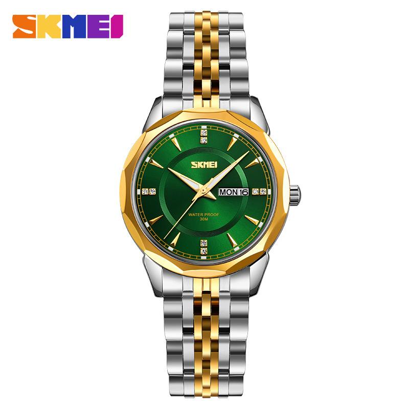 Damenuhr rund großes Zifferblatt wasserdicht Quarz Uhr leichter Luxus Nische High-End Damenuhr