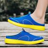 Big Size 48 Men Slippers Mesh Sandals Breathable Super Light Sneakers Outdoor Half Slippers Slip-on Men Beach Sandals Flat Shoes