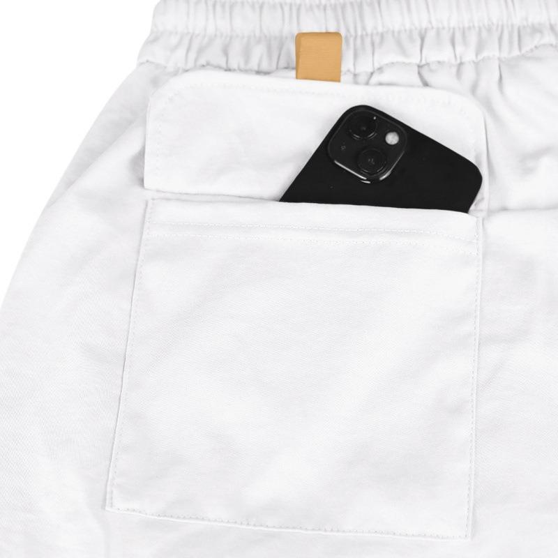 Men Elastic Waist Drawstring Cargo Shorts Casual Multiple Color Options Summer Beach Shorts