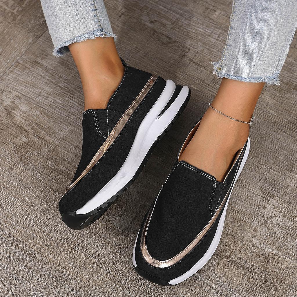 Women's fashion thick bottom heightening not tired feet arch support comfortable soft shock-absorbing non-slip Loafers casual sneakers