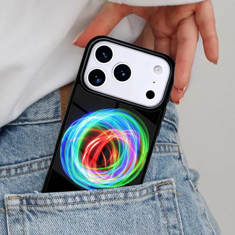 Neon Light Phone Case for iPhone 17ProMax 12 13 14 15 16e 17 Pro Max Plus Air Cover