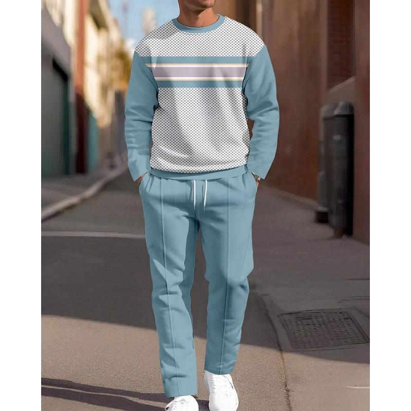 

Комплект спортивной одежды 3D-печать Градиент Худи Спортивная футболка Брюки Мужская спортивная одежда Комплект из 2 предметов Повседневная мода Спортивная одежда S