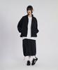 Slow Record House Nylon Cargo Long Skirt_Black