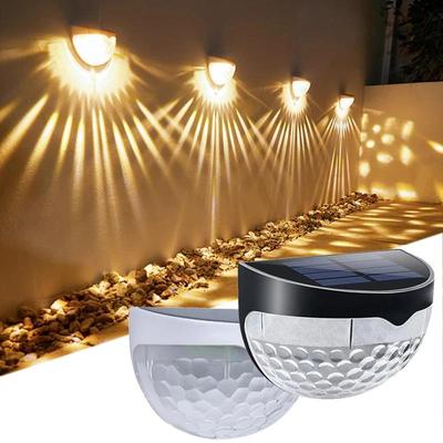 Solar Lamp Outdoor Lighting Medium Control Induction Courtyard Decoration Solar Fence Wall Lamp Semi Circular Energy-saving Street Lamp Staircase Lamp