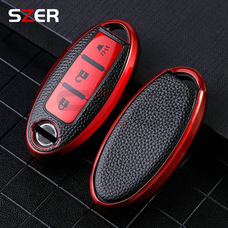 3 4 buttons Car Key Case Cover for Nissan Leaf Micra Qashqai J11 J10 X Trail T32 Versa Note Patrol Key Fob Cover Accessories