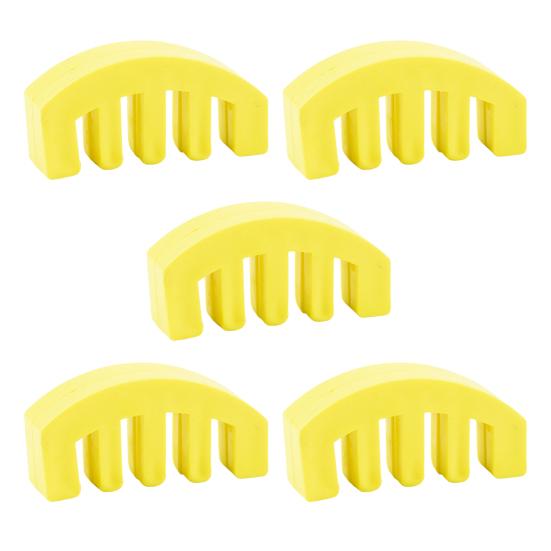 

5 шт. резиновых сурдин для скрипок 3/4 4/4, сурдины для скрипки в стиле когтя, сурдины для занятий, глушители для скрипки, аксессуары для начинающих музыкантов жёлтый