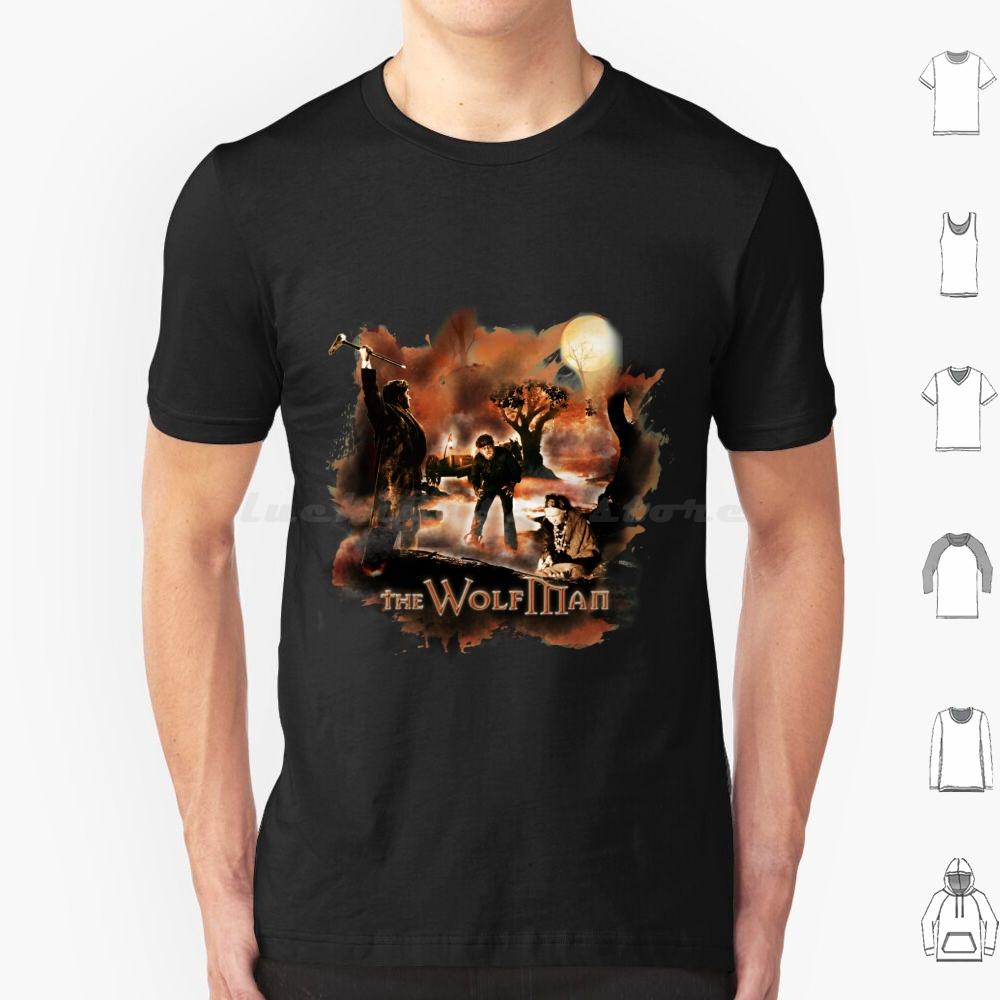 The Wolfman T Shirt 6xl Cotton Cool Tee Horror Fan Wolf Halloween 1941 Classic Movies Werewolf Monster Wolfman Horror Classic S