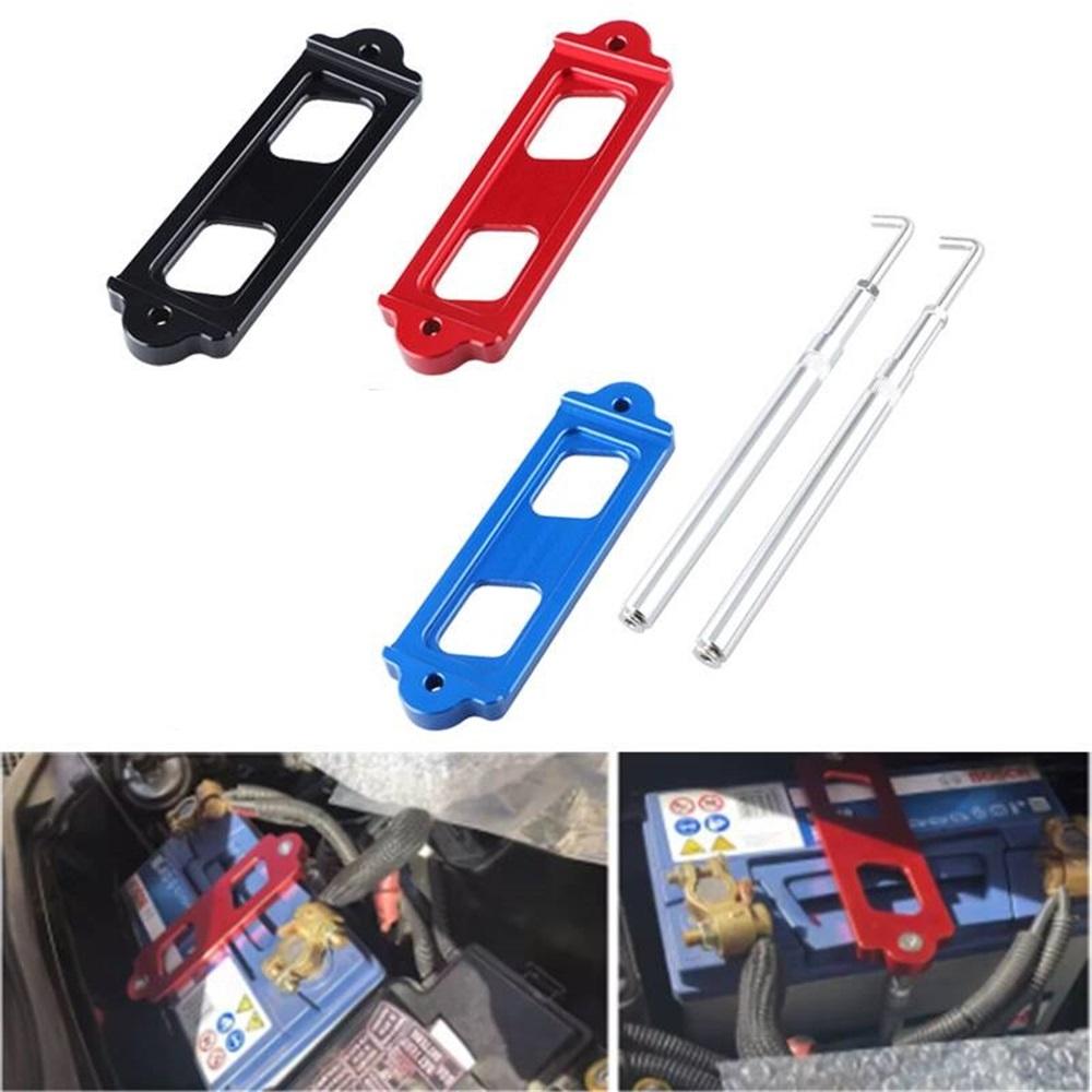 Aluminum Battery Mounting Bracket – Compatible With Honda Civic 1988-2000, CRX, S2000, Acura Integra/RSX – Black/Blue/Red