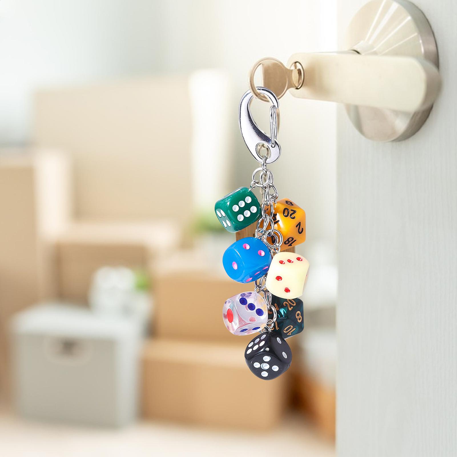 

Charm Keychain Backpack Dice Pendant Bag Jewelry Pendant Fashion Decoration For Mobile Phone Travel Daily Men Women Backpack CN