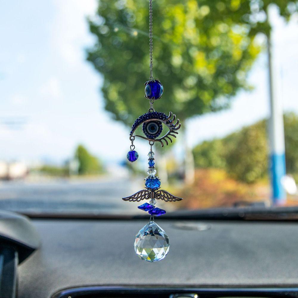 Hanger Sun Catcher Necklace Charms Demon Eye Pendant Car Hanger Decoration Wind Chime Components