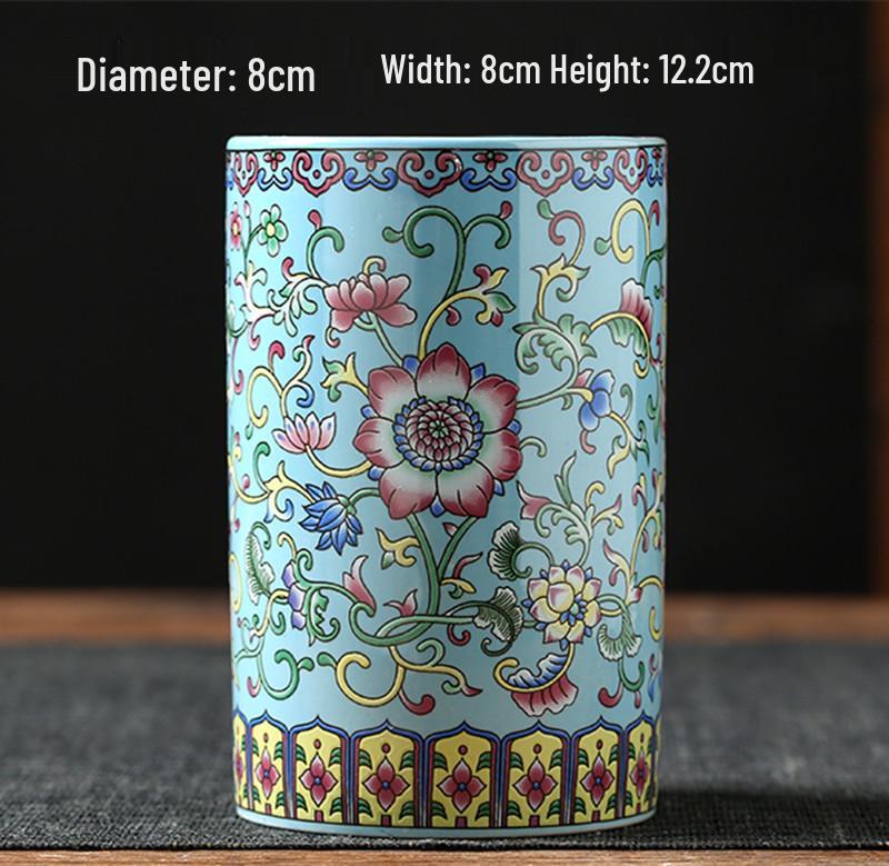 Antique Blue and White Chinese Porcelain Vase - European & American Handicraft for Flower Arrangements