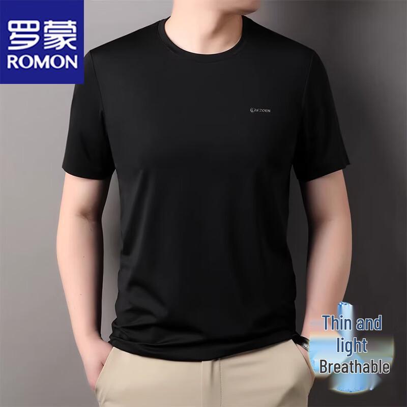 ROMON Men s Summer Breathable Round Neck T-Shirt XXXL