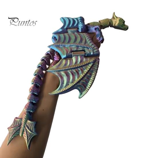 

Кукольный дракон с подвижными суставами, 3D-печатная модель летающего дракона, игрушка для детей и взрослых, снятие стресса, шарнирная фигурка крылатого дракона, украшение B