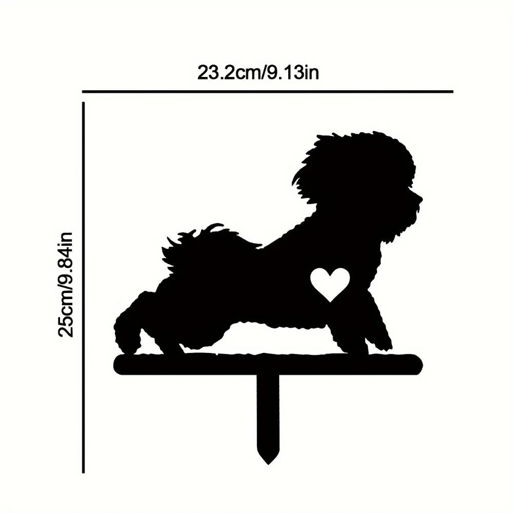 Милый маленький собачий садовый колышек — фото 3