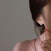 925 Sterling Silver Butterfly Tassel Earrings for Women - Elegant Summer Studs