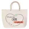 Beach Bag with Rope Handle - PLANETEE - Irreplaceable Darling - Large Size - Cotton - Customizable