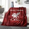 Liverpool Personalized Name Blanket Lightweight Customizable Blanket Durable Comfort Versatile for Picnics Sofa Couch Bedding Four Seasons Multipurpos