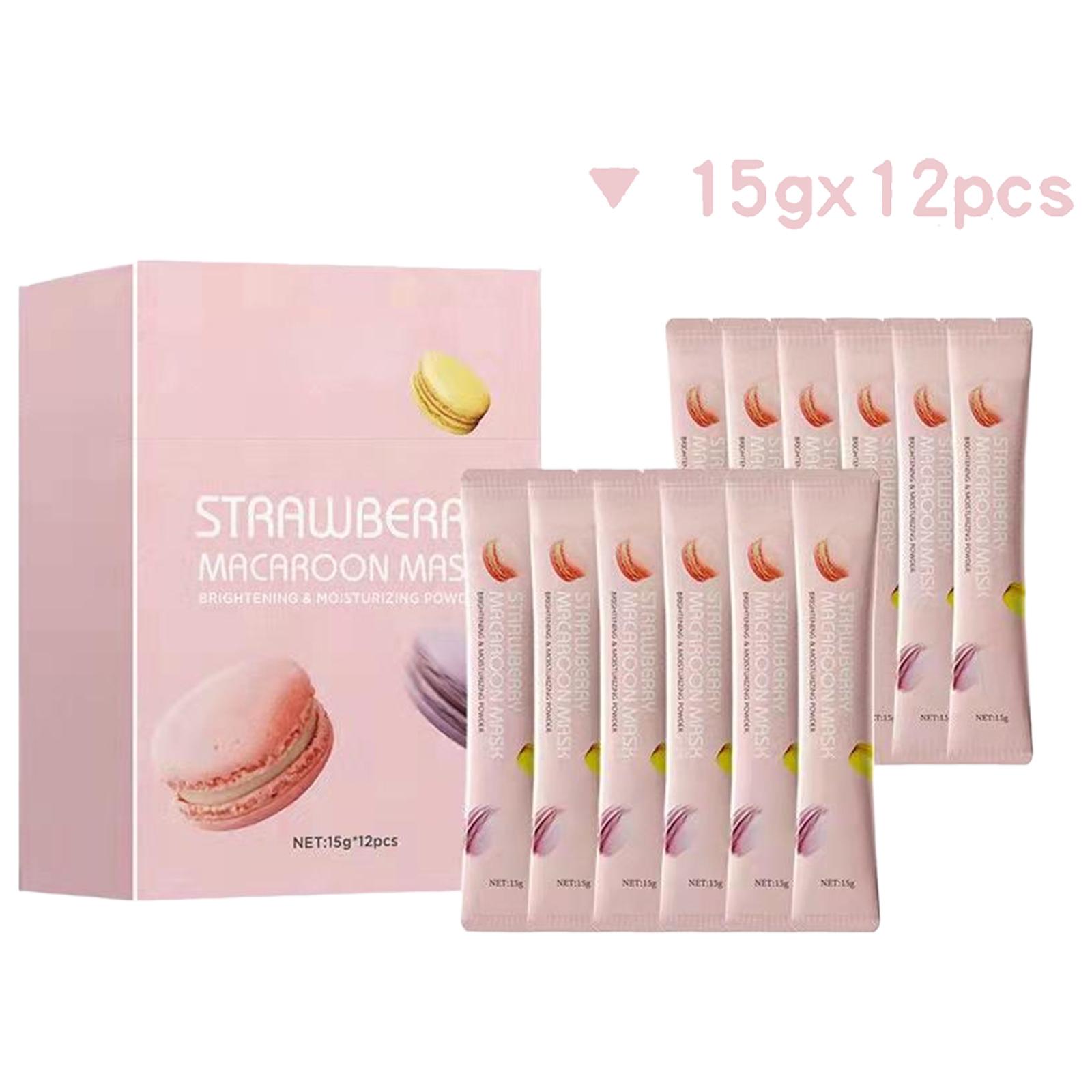 

12 шт. Жіночий Дівчачий Порошок для Маски для Обличчя М яка Плівка Зволожуюча Живильна Догляд за Сухою Шкірою Натуральний Фруктовий Екстракт Очищення Відновлення Сяюча Шкіра One Size