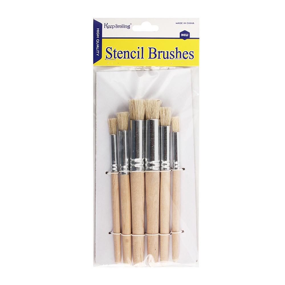 

Набор из 6 кистей Cross Royal Art Supplies из натурального дерева со щетиной из щетины кабана для акриловой и масляной живописи Original Wood Handle