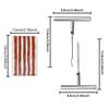 12-Piece Tyre Repairing Tool Set with T-Handle Plug, Tire Repair Replacement Needles for Efficient Fixing