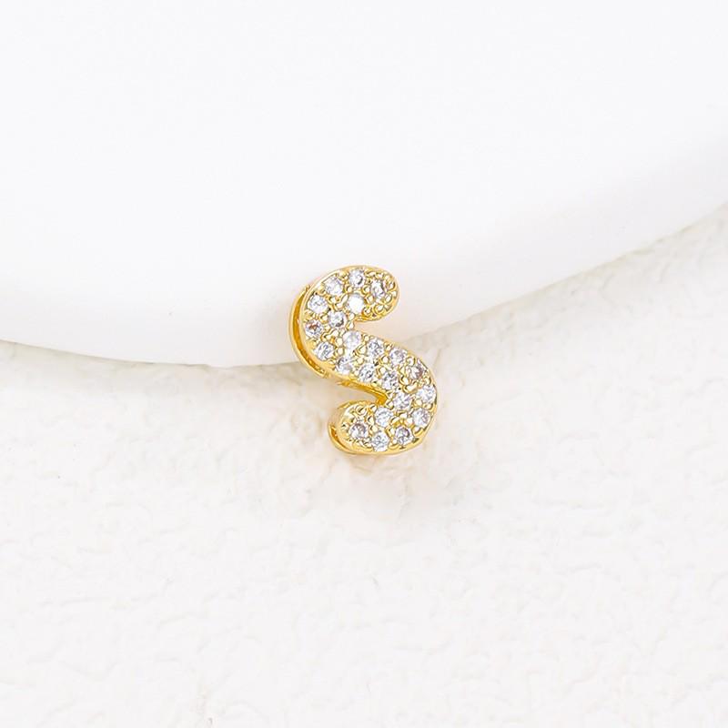 Hot-Selling 26-Letter Zirconia Pendant Necklace with Diamond Cute Design