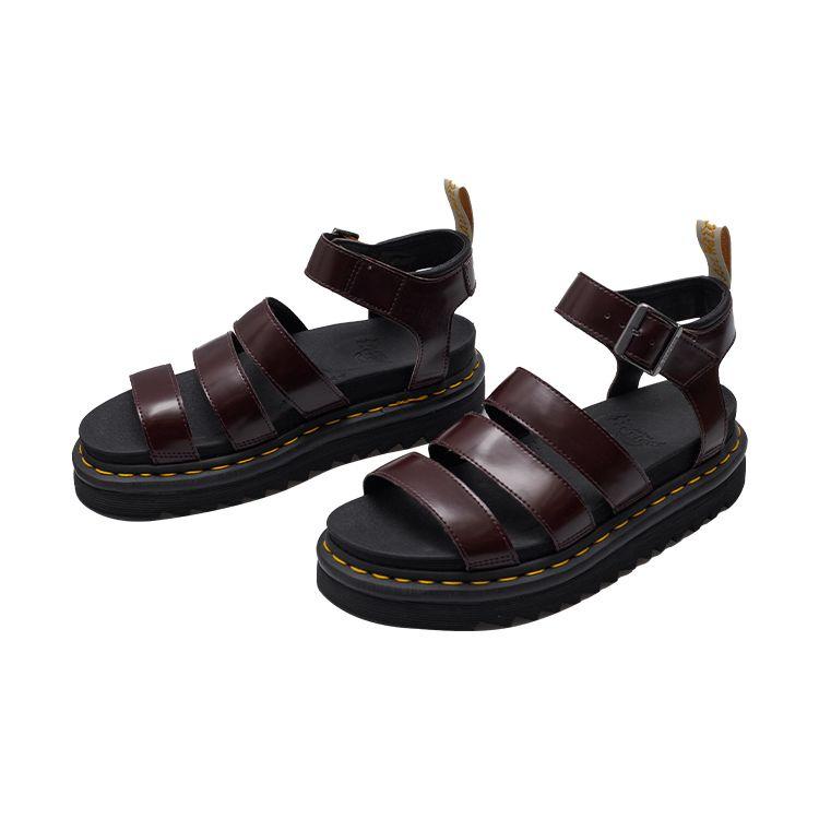 Dr. Martens Vintage Roman Style Platform Hollow Out Roman Sandals Women Sandals Cherry-Red 23807600