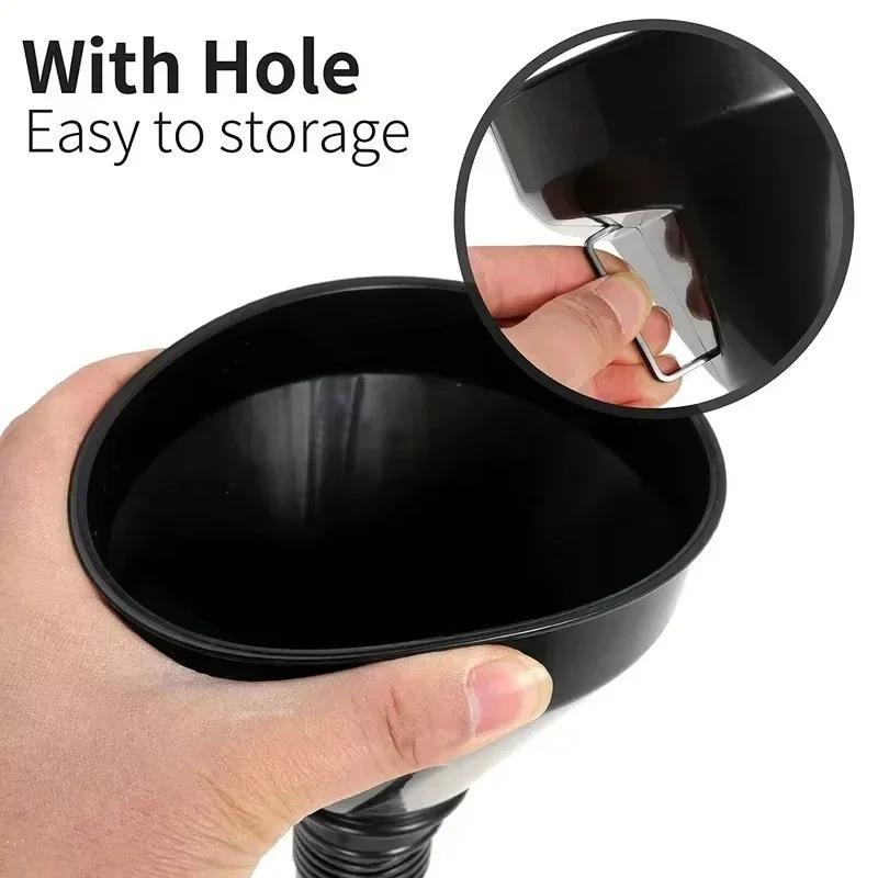 1 Pc Multi Functional Flexible Funnel: Spill-Proof Oil Changing Tool with Wide Mouth & Handle Automobile