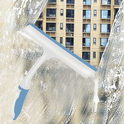 Setokaya Silicone Glass Squeegee, Water-Draining Wiper, T-Shaped Squeegee for Cleaning Car Glass, Windows, Baths, and Bathrooms (GSQ-02)