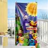 Teletubbies Customizable Name Beach Towel Soft Durable Quick-Dry Suitable for Swimming Gym Camping Yoga Vacation