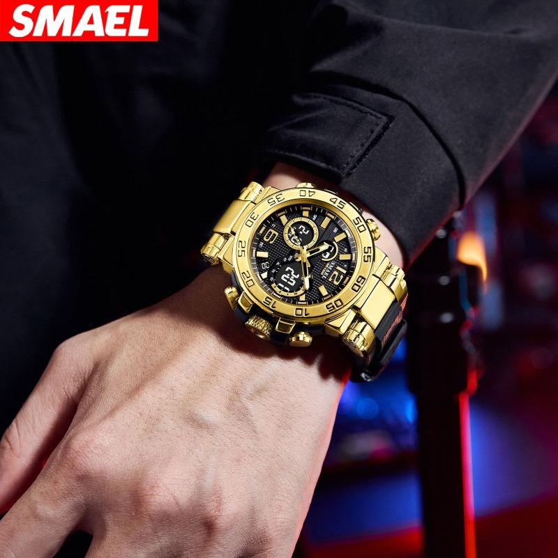 Top Brand New Exquisite Fashion Men's Quartz Electronic Watch HD Luminous with Chronograph Stopwatch