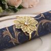Fine Dining Gold Silver Napkin Rings Hotel Restaurant Table Setting Decor for Wedding Banquet and Formal Events