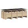 VidaXL 9-piece Garden Dining Set and Cushions Mixed Beige 3277691