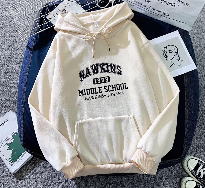 2023 Unisex Plus Velvet Hooded Sweatshirt for Autumn-Winter: Loose Fit, Ideal for Couples
