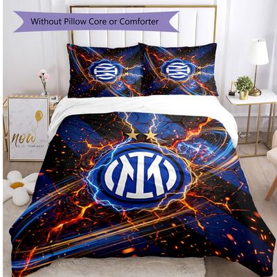 Borussia Dortmund Pattern Printed 3PCS Bedding Set Soft Skin-Friendly Washable Duvet Cover & Pillowcases Set All Season Bedroom