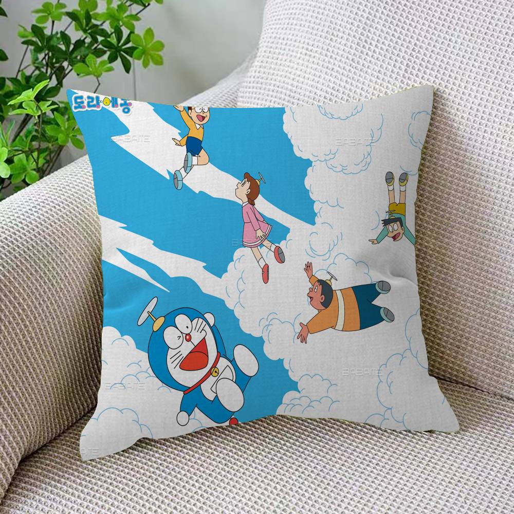 Funny D-Doraemon Cartoon Pillow Gifts Home Office Furnishings Bedroom Sofa Car Cushion Cover Case 45x45cm