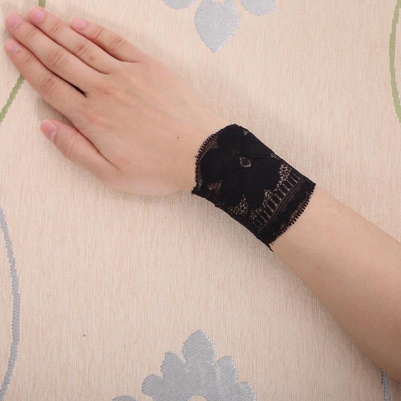 Summer Thin Lace Wrist Support - Women's Breathable Scar Cover Tattoo Sun Protection Gloves