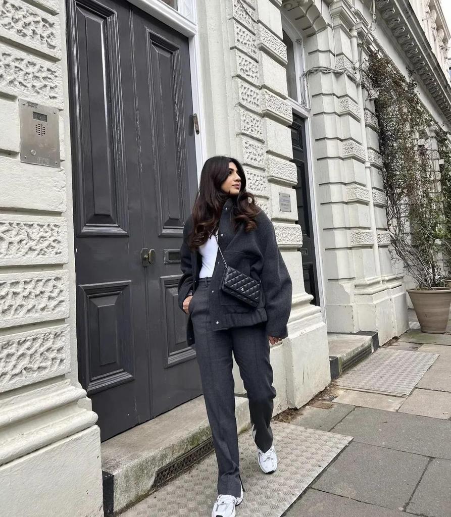 Women's Autumn/Winter Solid Color Stand-Up Collar Long Sleeve Coat with Double Large Pockets