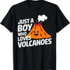 Funny Volcano Design For Boys Unisex Seismology Lovers T Shirt Vintage Homme Comfortable Top For Everyday Wear Breathable