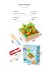Montessori Toddler Puzzle: Four-in-One Fine Motor Skills Wooden Toy with Carrot Pulling and Cutting Fun