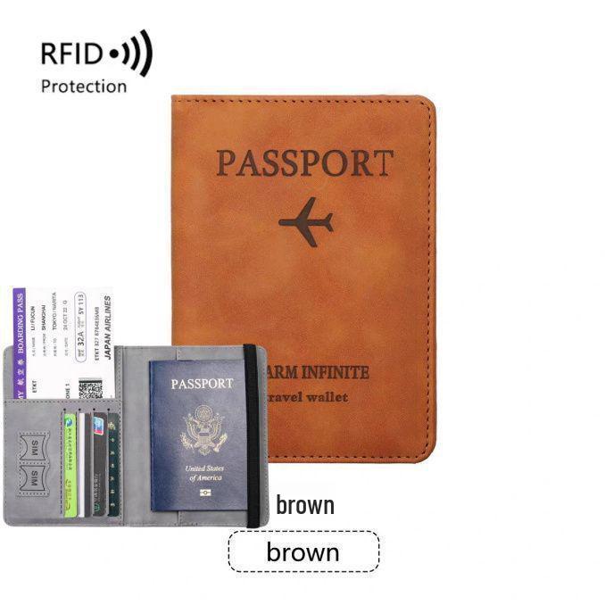 2026 Retro Crazy Horse Leather Passport Holder - Genuine Leather Travel Document & Ticket Holder for Men & Women