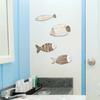 4Pcs/Set Wall Fish Decorations Coastal Wall Art Wooden Fish Retro Rustic Fish Wall Ornaments