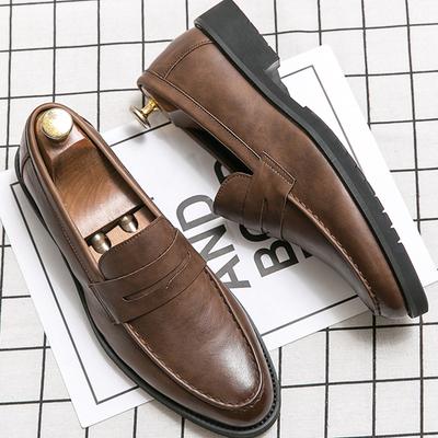 Classic Men's Dress Shoes Office Formal Leather Shoes  Brogues Casual Business Shoes For Men Social Party Loafers