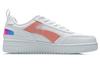 Li Ning NO.258 Slip Resistant Abrasion Resistant Low Top Skateboard Shoes Unisex White Orange AGCR201-1