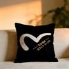 Evisufashion Evisu Logo Cushion Cover Cozy Velvet Throw PillowSoft Warm Cushion For Sofa  Bed