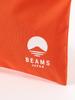 Beams Japan Logo Flat Pouch, Large, Orange, Free Size