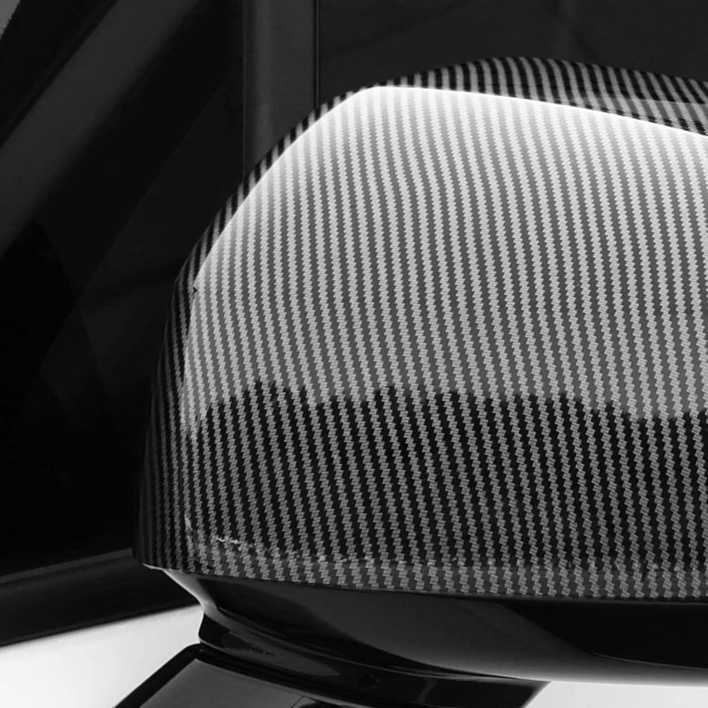 YOUTOOCAR 2PCS Exterior Mirror Covers Side Rear View Mirror Covers Compatible with Hyundai Santa Fe 2024-2025 Accessories (Carbon Fiber Pattern)